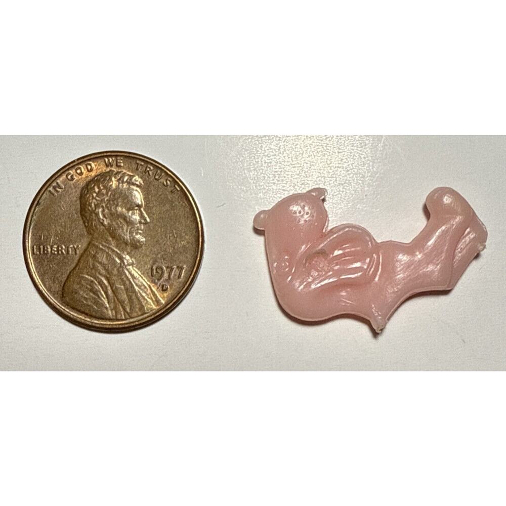 Vintage Pink Bird Cracker Jack Celluloid Charm 1A